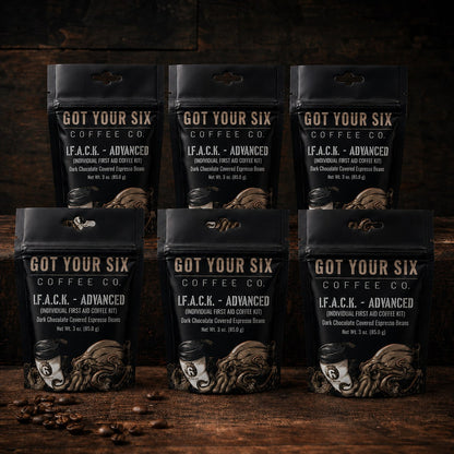 I.F.A.C.K. - ADVANCED Six Pack — Dark Chocolate Covered Espresso Beans