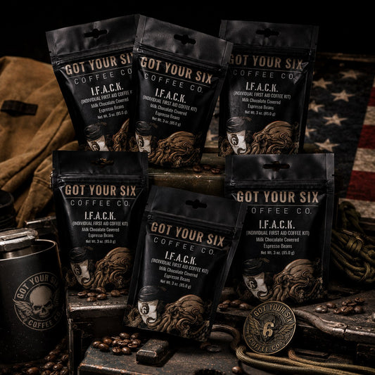 I.F.A.C.K. Six Pack — Milk Chocolate Covered Espresso Beans